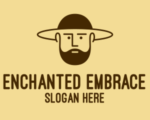 Bearded Hat Man  logo design