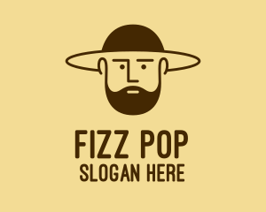 Bearded Hat Man  logo design