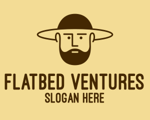 Bearded Hat Man  logo design