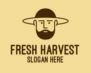 Bearded Hat Man  logo design