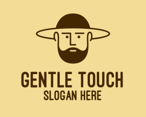 Bearded Hat Man  logo design