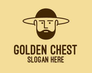 Bearded Hat Man  logo design