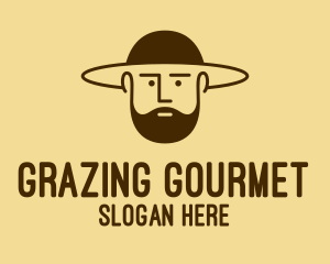 Bearded Hat Man  logo design