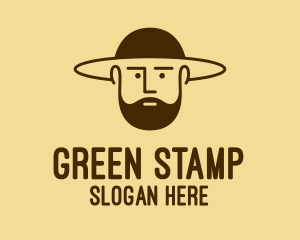 Bearded Hat Man  logo design