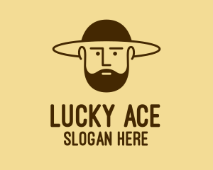 Bearded Hat Man  logo design