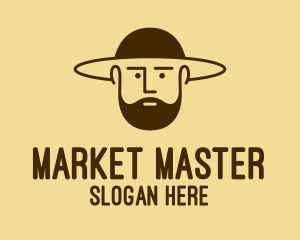 Bearded Hat Man  logo design