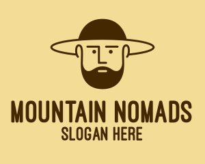 Bearded Hat Man  logo design