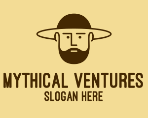 Bearded Hat Man  logo design