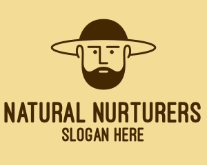 Bearded Hat Man  logo design