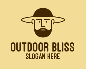 Bearded Hat Man  logo design