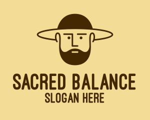 Bearded Hat Man  logo design