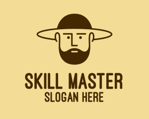 Bearded Hat Man  logo design