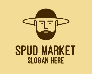 Bearded Hat Man  logo design