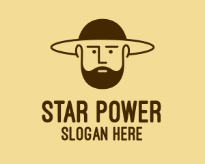 Bearded Hat Man  logo design