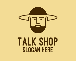 Bearded Hat Man  logo design