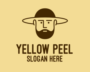 Bearded Hat Man  logo design