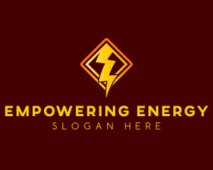 Lightning Bolt Power logo design