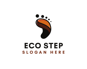 Coffee Bean Footprint logo