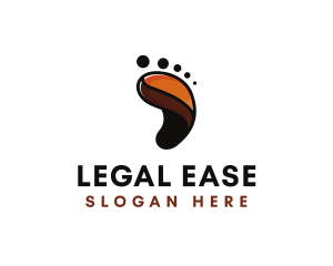 Coffee Bean Footprint logo