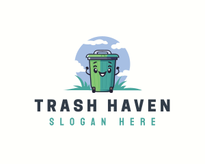 Trash Bin Cleaner logo design