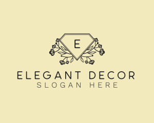 Floral Diamond Jewelry logo design