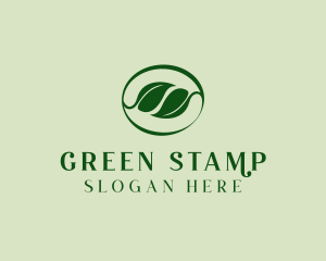 Green Twig Leaf  logo design