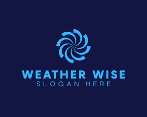 Typhoon Weather Forecast logo design