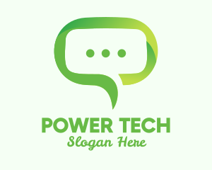 Green Eco Chat logo