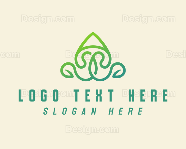 Nature Leaf Letter A Logo