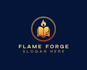 Flame Book Publishing  logo design