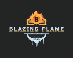 Ice Fire Element logo design