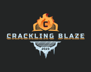 Ice Fire Element logo design