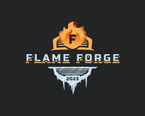 Ice Fire Element logo design