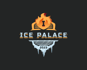 Ice Fire Element logo design