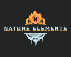 Ice Fire Element logo design