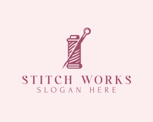 Tailoring Stitching Needle logo design