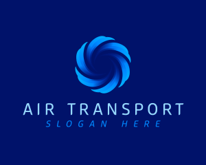 HVAC Air Cooling logo design