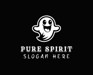 Halloween Spirit Ghost logo design