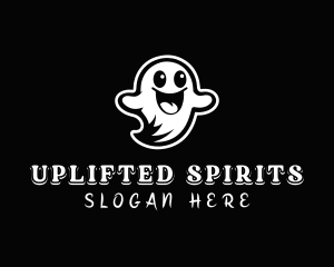 Halloween Spirit Ghost logo design