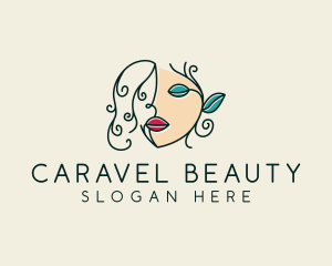 Woman Beauty Face logo design