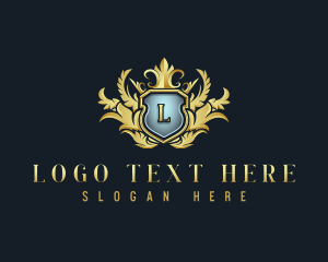 Luxury Wreath Crest logo