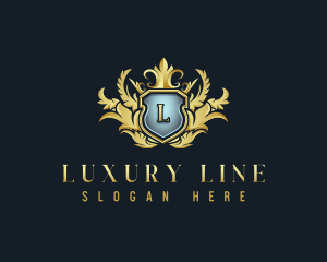 Luxury Wreath Crest logo design