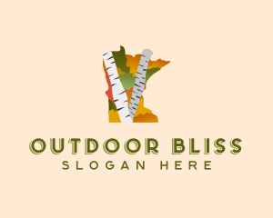 Minnesota Birch Tree Park logo design