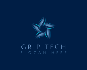 AI Star Tech logo design