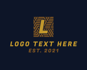 Geometry - Art Deco Tile logo design