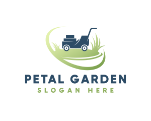 Garden Lawn Trimmer Machine logo design