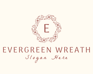 Flower Wreath Cosmetics logo design