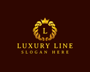 Crest Luxury Crown logo design