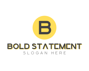 Budget Yellow Dot Circle logo design