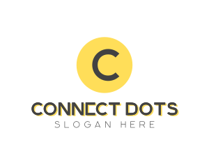 Yellow Dot Circle logo design